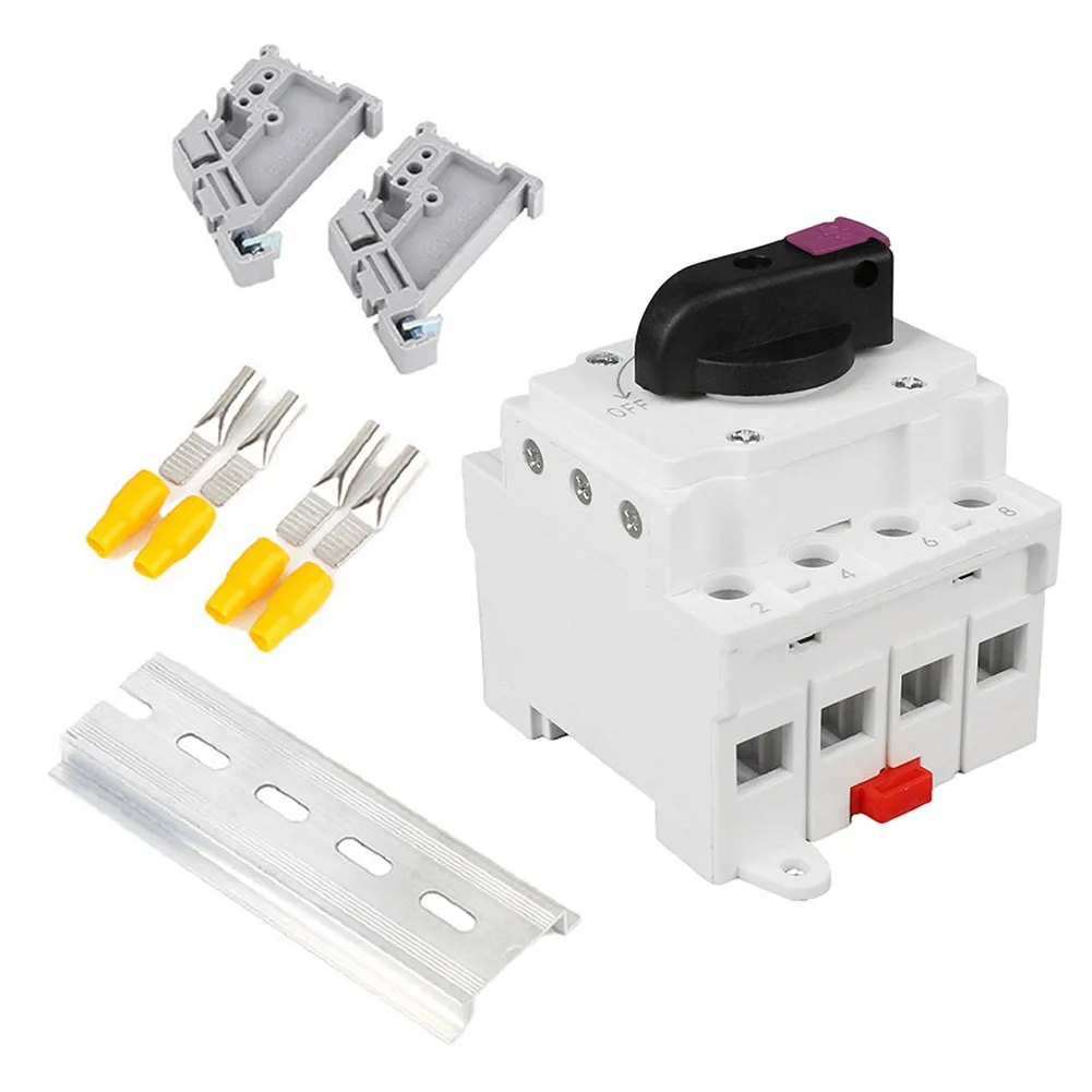 DC Solar Disconnect Switch Housing Photovoltaic Circuit Isolator DC1000V 32A For 35mm DIN Rail Photovoltaic Isolation Switch