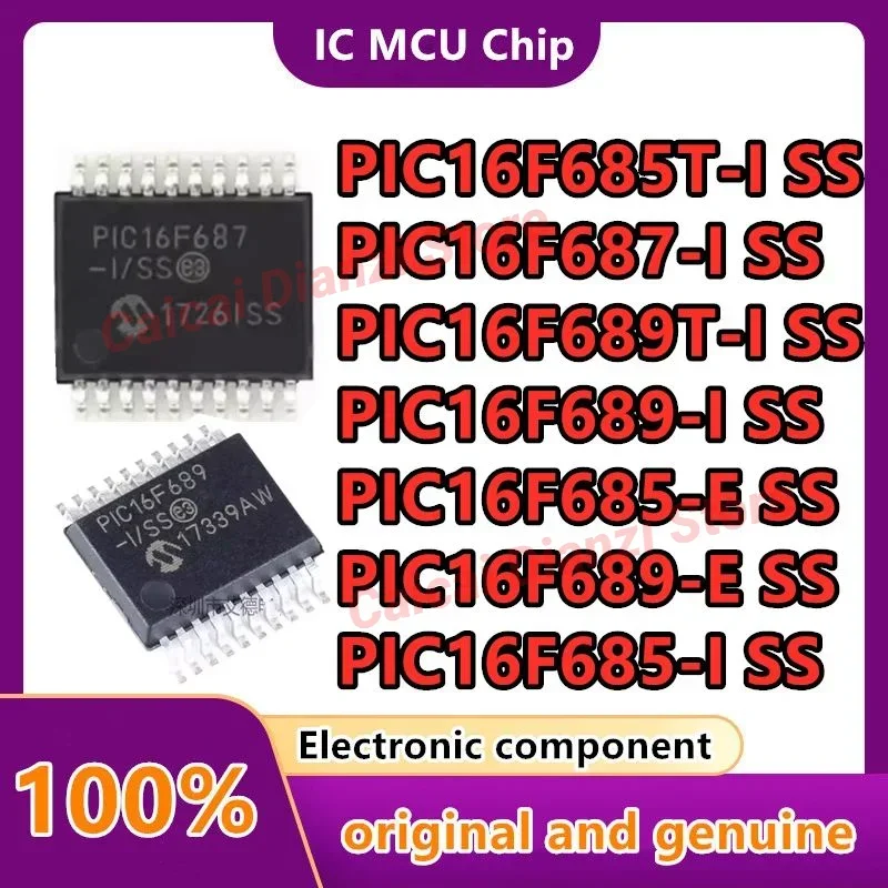 

PIC16F689-I/SS PIC16F687 PIC16F685 PIC16F689-E PIC16F685-E PIC16F685T PIC16F689T (MCU/MPU/SOC) Микросхема 10 шт./лот