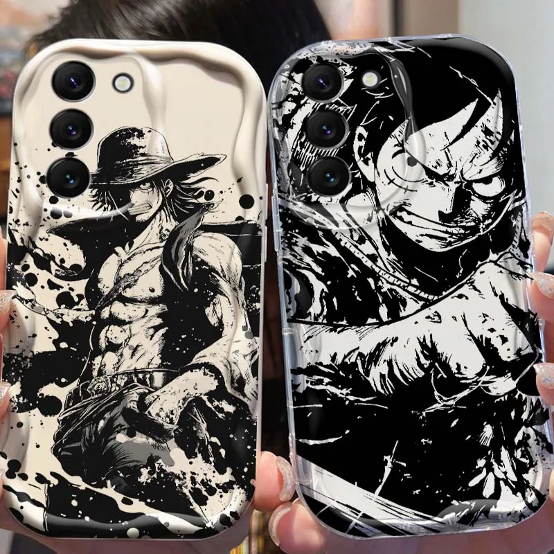 

Trend One Piece Luffy Zoro Phone Case For Samsung Galaxy S25 S24 S23 S22 S21 S20 A16 A55 A05 A07 Ultra Plus FE 5G Wave Oil