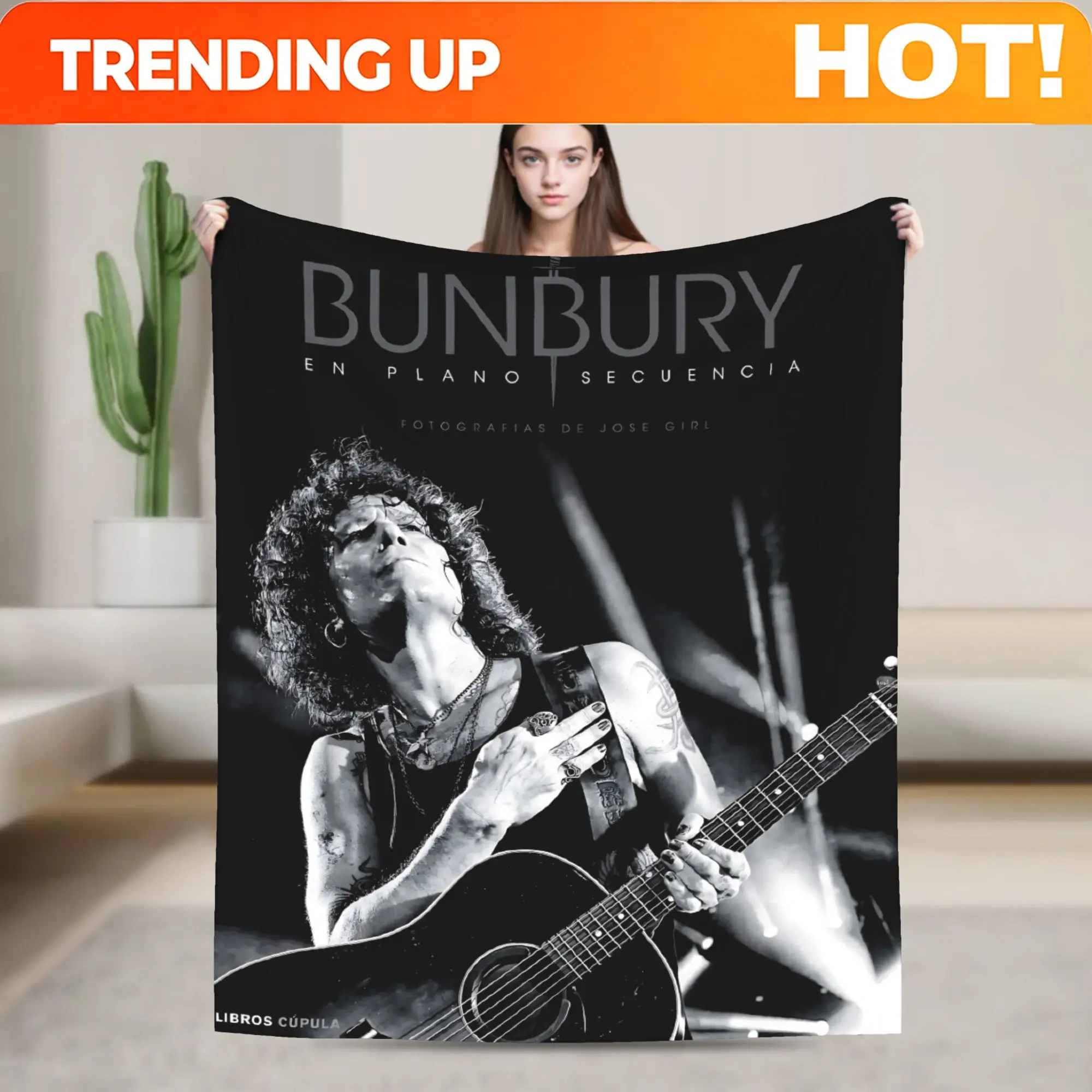 Customize Bunbury Singer Bunbury Special Blanket, Easy to Fold and Store, Suitable for All Seasons, Keeps You Warm in Air-condit