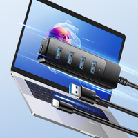 4 Ports USB Splitter Multiport USB 3.0 HUB Type C Power Port 5Gbps High Speed HUB Docking Station for Macbook Laptop Accessories
