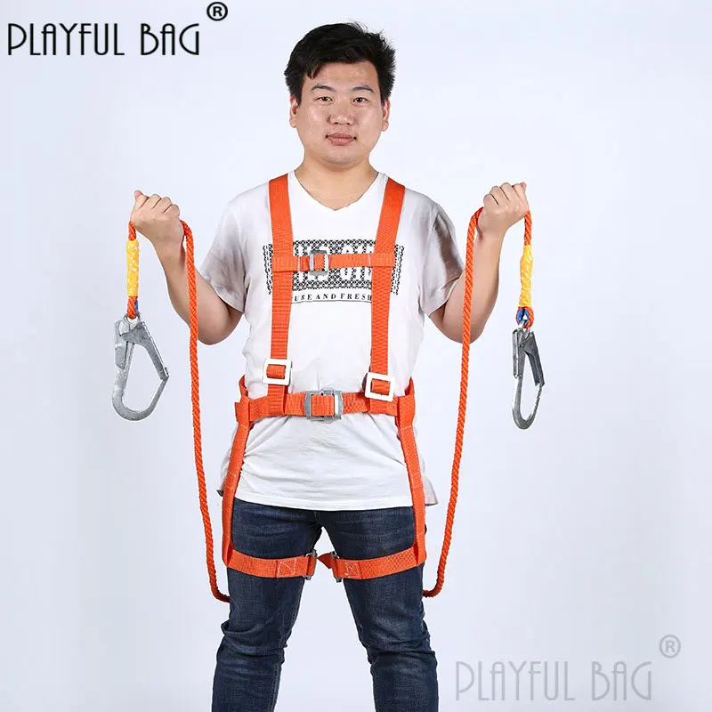 Climbing harness aerial work Full body five-point safety belt Outdoor high place protection equipment ZL227