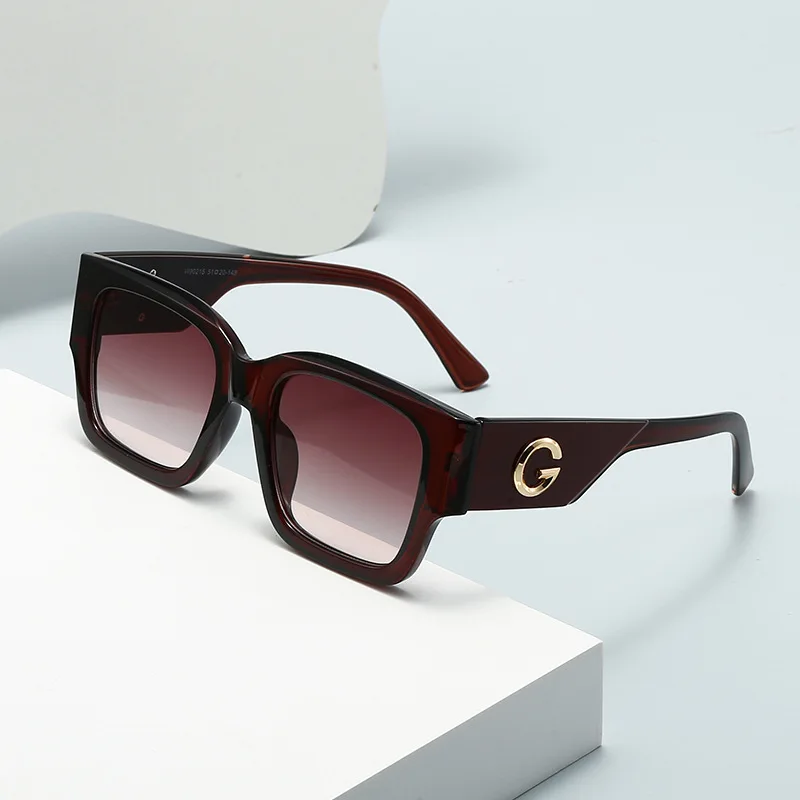 

Роскошные брендовые солнцезащитные очки G Fashion для женщин и мужчин, элегантные квадратные дизайнерские европейские и американские квадратные очки UV400 UV400
