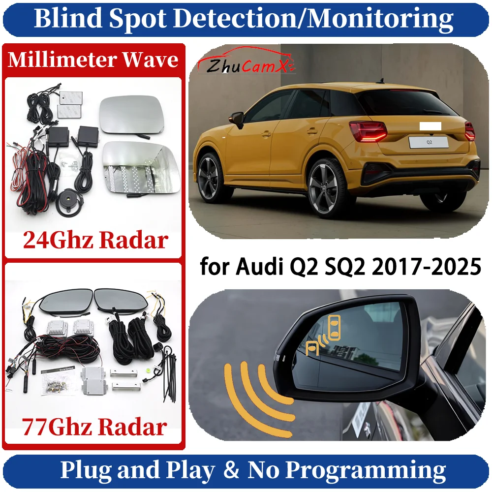 

Blind Spot Monitoring/Detection for Audi Q2 SQ2 2017-2025 Car Side Assist Lane Change Assist Sensor Night Driving System