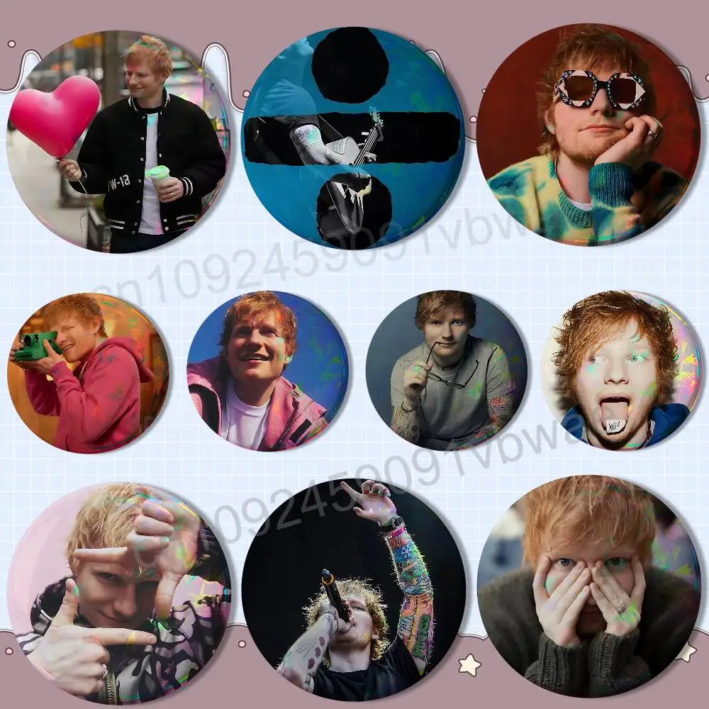 Shape of You Global Ed Sheeran Creative Round Badge Button Pin Bag Decor Fans Collection Friends Gift Brooch