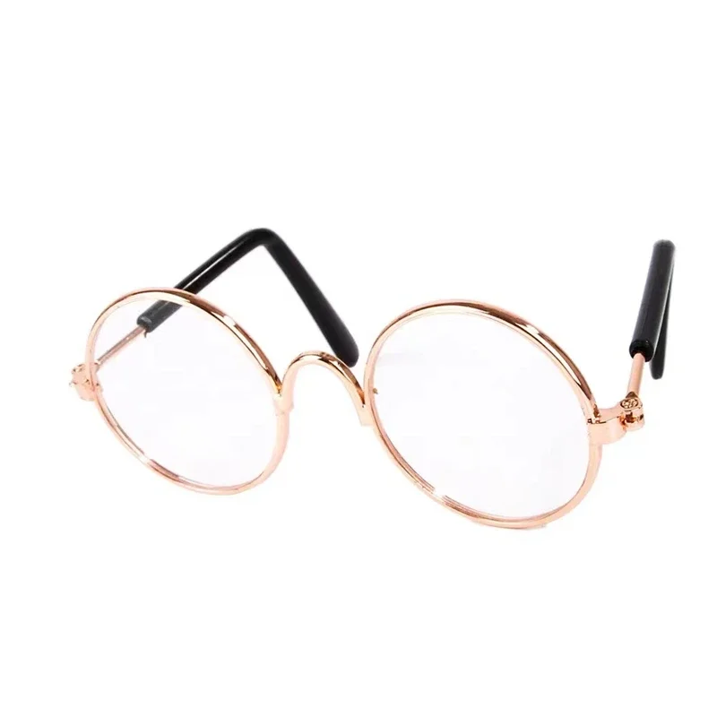 Dog Sunglasses Cat Pet Product Lovely Vintage Round Reflection Eye Wear Glasses Small Dog Cat Pet Photo Props Accessories