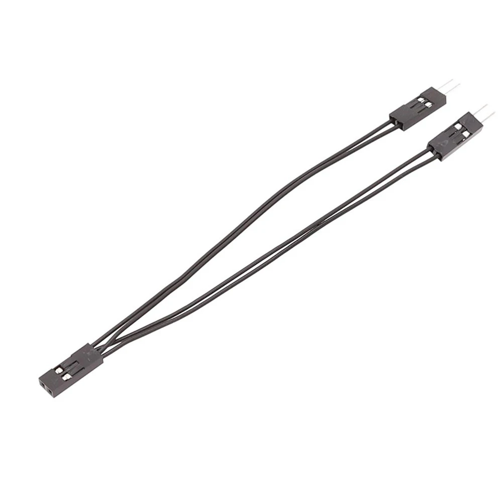 1 bis 2 Doppel-Adapterkabel, 2,54 mm, 1 Buchse auf 2 Stecker, Jumper-Splitter, 2 Pins für PC, Motherboard, Strom, SW/Reset, HDD-Festplatte