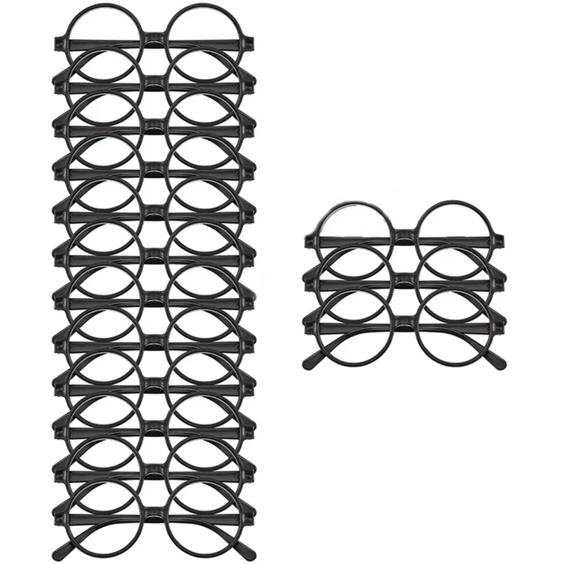 45 paczek ołówków i różdżek okrągła oprawka ołówków i okularów bez soczewek, akcesoria na imprezę tematyczną różdżki czarownicy
