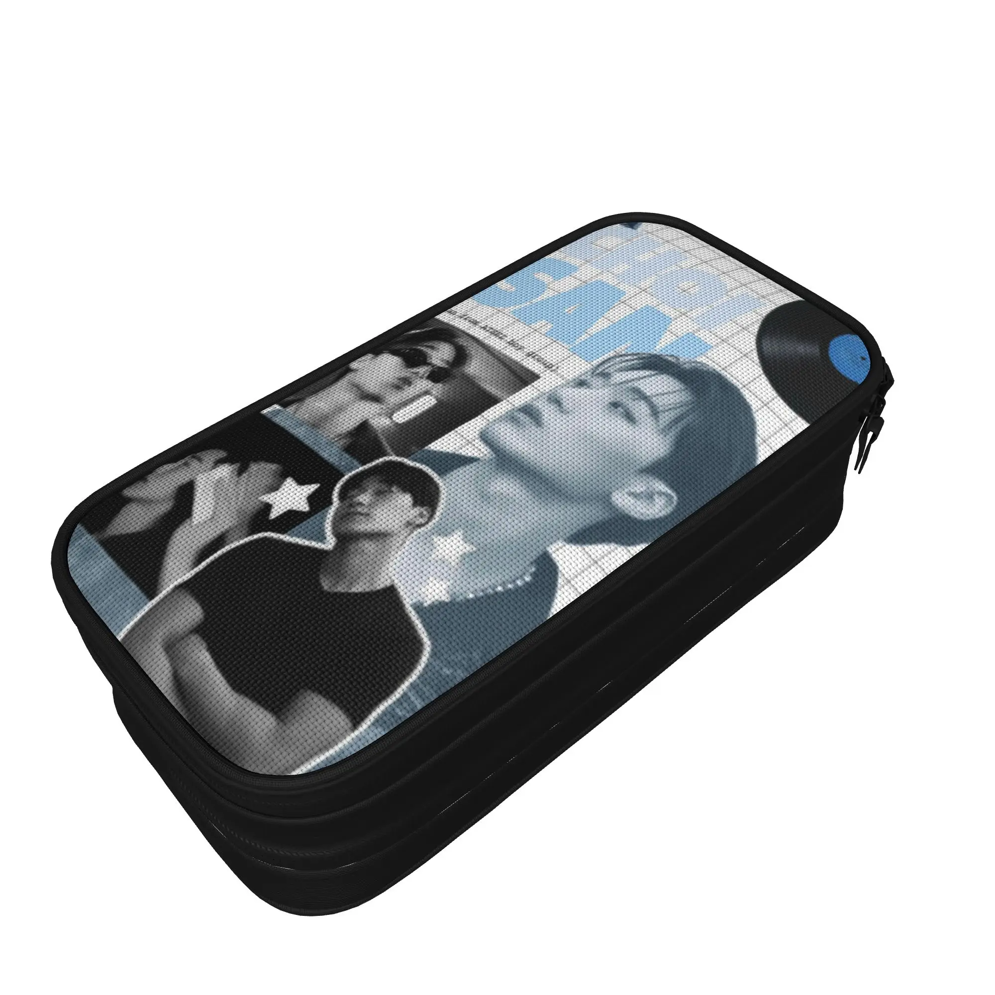 Creative choi san bad ateezs Pencil Cases  Pencil Box Pen Box for Girl Boy Big Capacity Bag Students School Gift Accessories