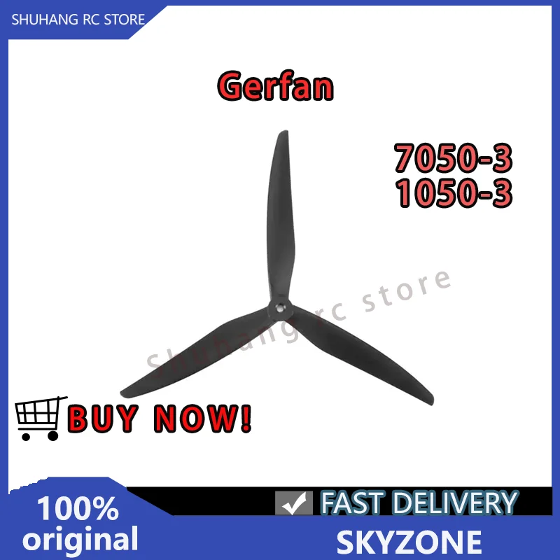 Hot Selling SKYZONE Gemfan 1050-3/7050-3 Propellers Pitch 5inch Glass Fiber Nylon for RC Multirotor FPV Freestyle RC Drones