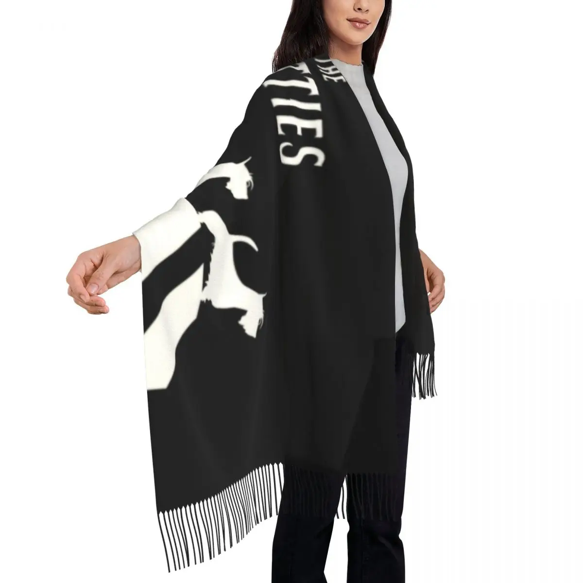 The Scotties Scarf Wrap for Women Long Winter Fall Warm Tassel Shawl Unisex Scottish Terrier Dog Scarves