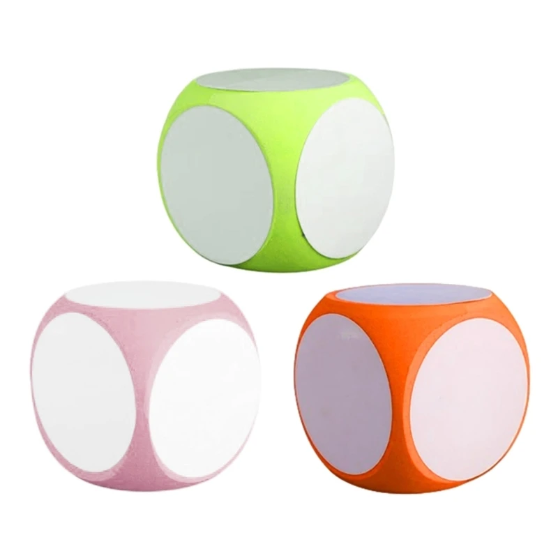 E9LB DIY пустые кубики для записи/стирания кубиков, очищаемые пустые игровые кубики для классной комнаты