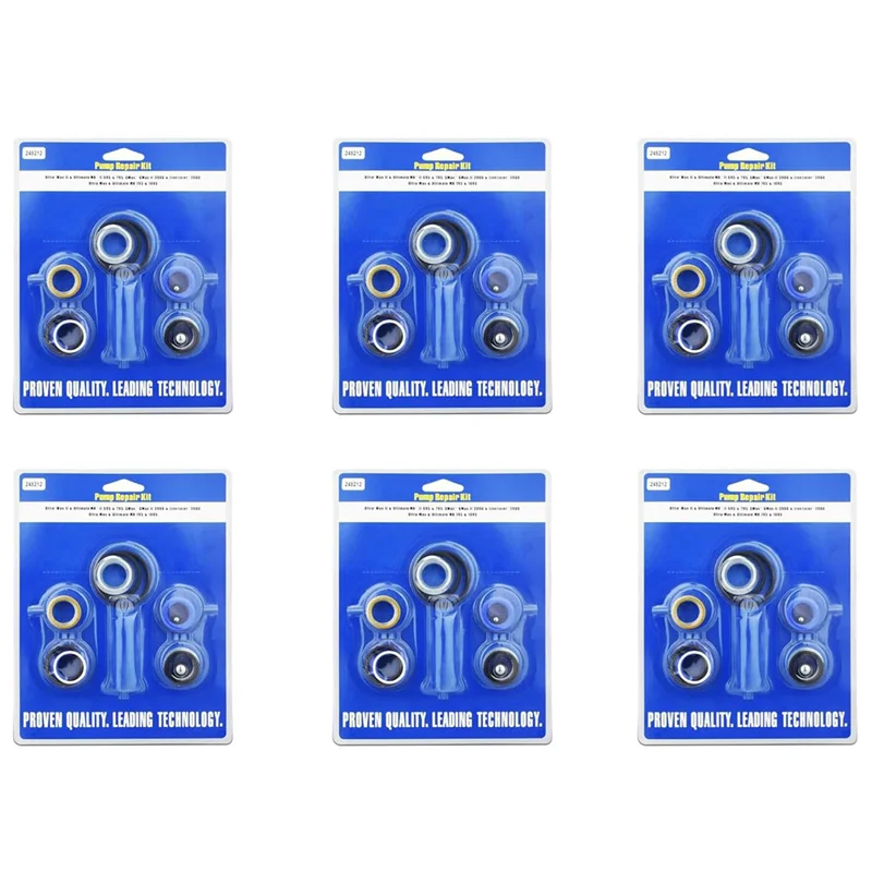 WORTHOWN-248212 طقم تصليح المضخة لبخاخ الطلاء Gracoairless Ultra Max II 695 795 Linelazer 3900 ما بعد البيع 6Set
