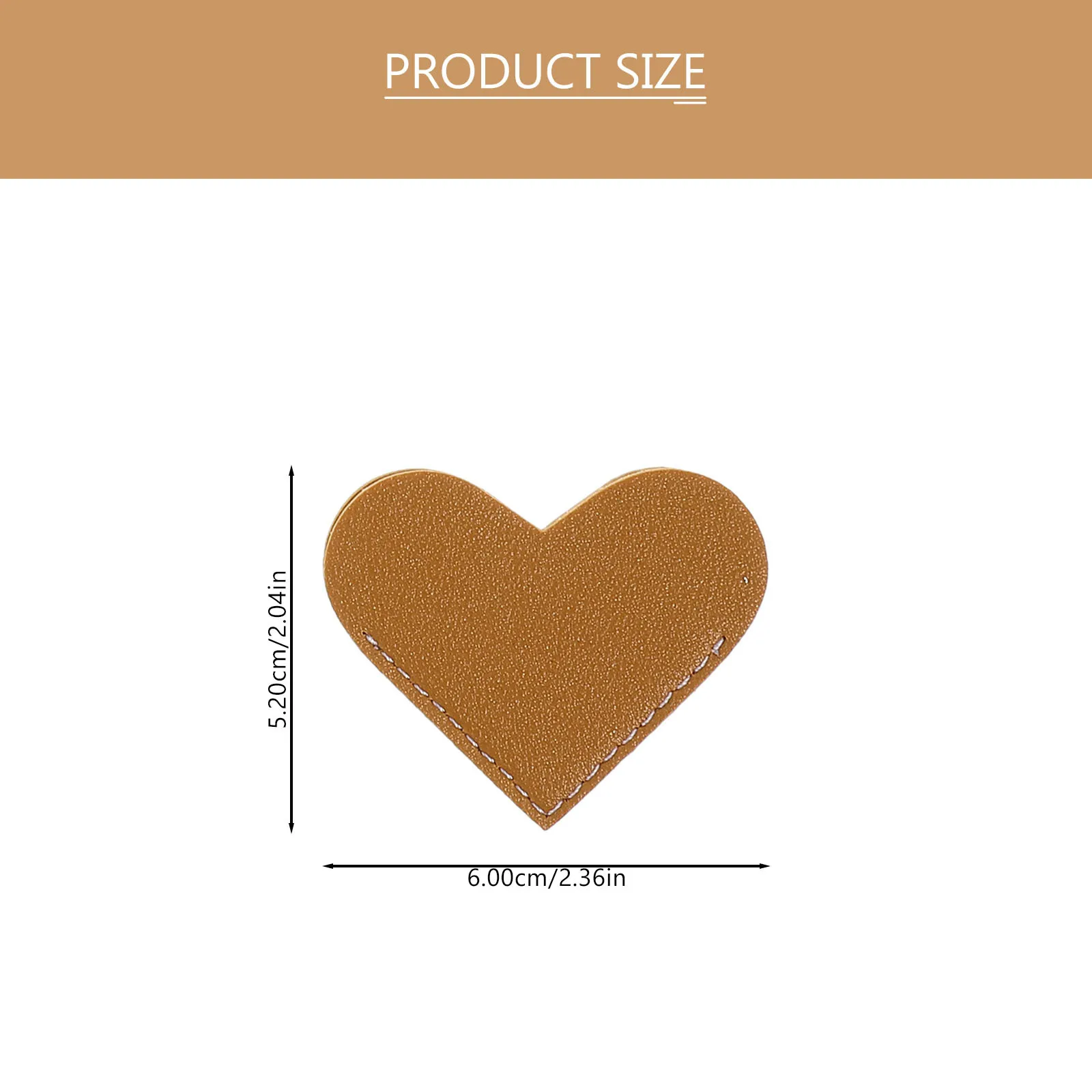 6pcs Heart Bookmarks Mini Handmade Corner Page Markers Portable Lightweight Gift For Family Friends Lovers