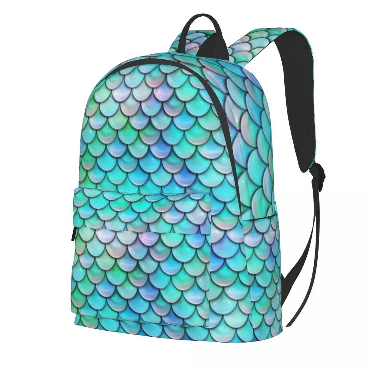 Mystical Mermaid Backpack Colorful Fish Scale Sport Backpacks Youth High Quality Breathable High School Bags Kawaii Rucksack