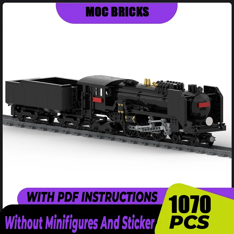 

Moc Building Bricks C62 Steam Locomotive Model Technology Railway Train Series Modular Blocks Construstion Toy Assembly Gifts