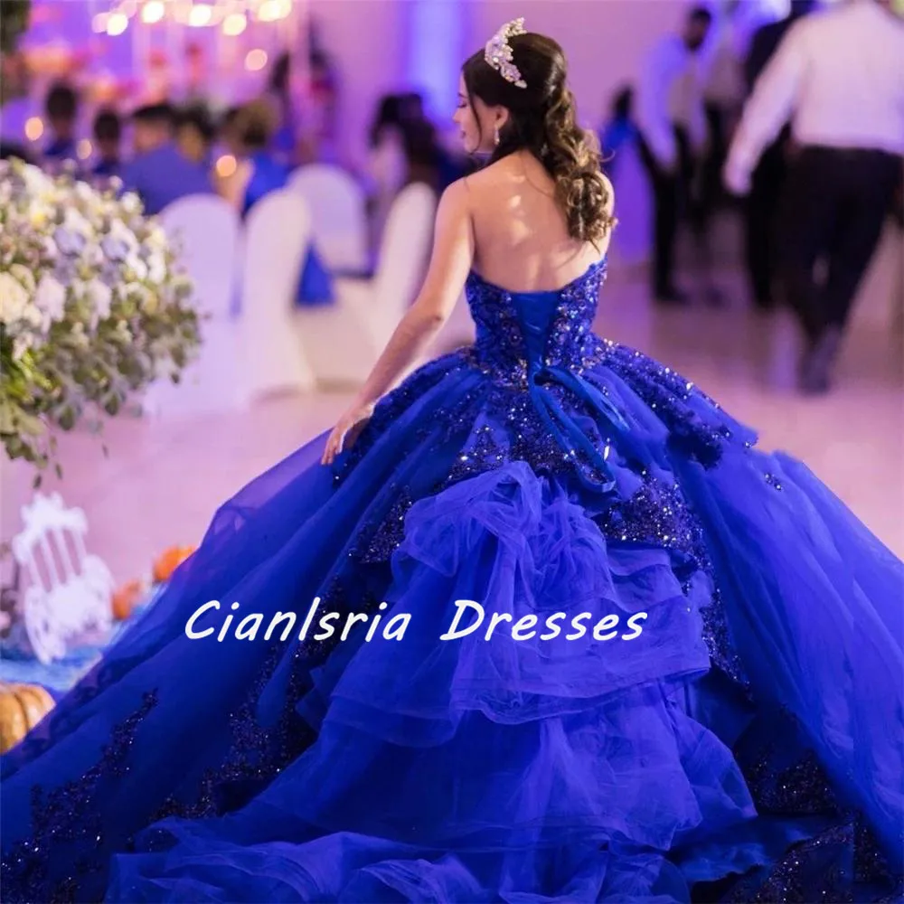 Vestido de quinceañera azul de lujo con capa de encaje con cuentas, vestidos de princesa para baile de graduación 2022, longitud hasta el suelo, Dubai, vestido de fiesta mexicana dulce 16