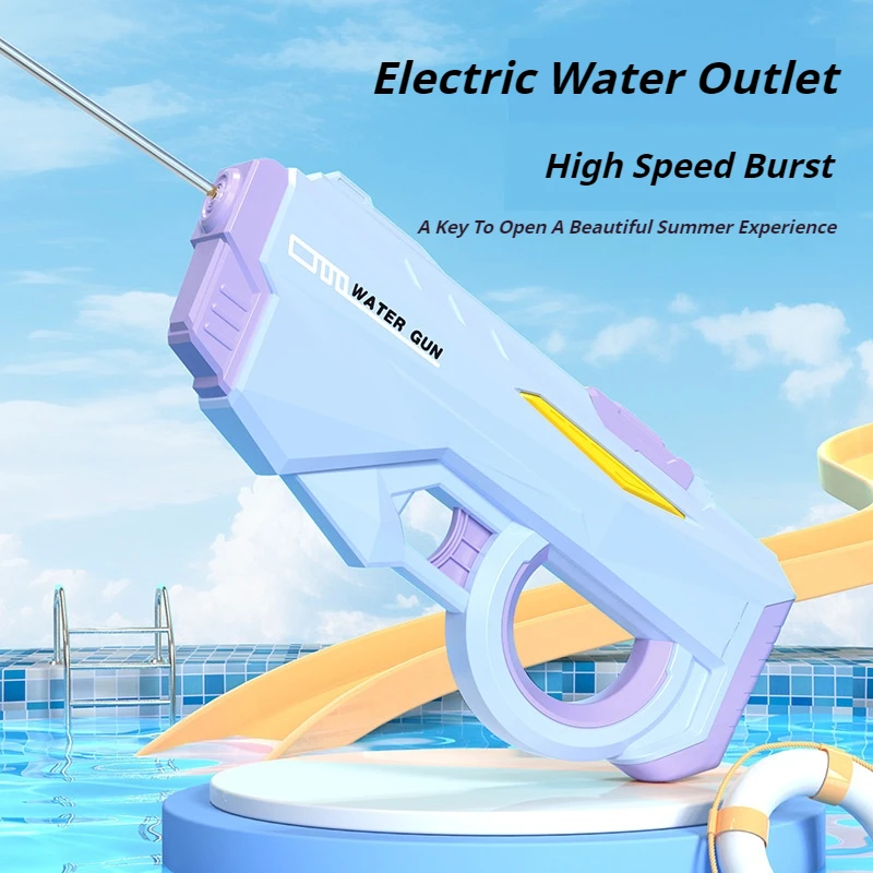 Electric Water Gun Fun Water Bucket Game Outdoor Summer Beach Swimming Pool Party Large Capacity Shooting Toy Guns Gift