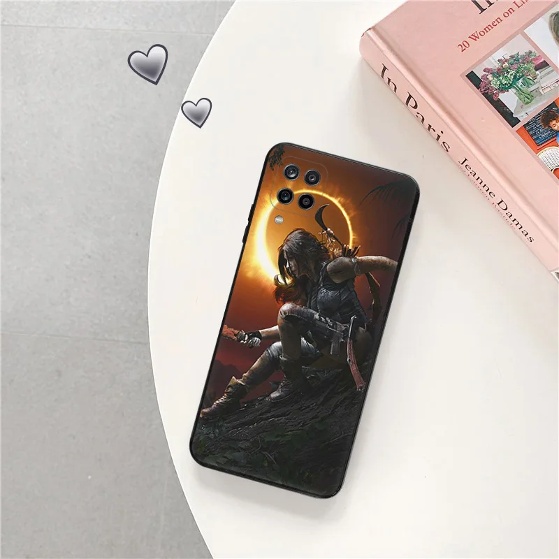 Silicone Phone Cases for Samsung A32 A73 A72 A71 A54 A53 A52 A51 A42 A41 A34 A33 A31 A24 A23 A22 A14 A13 Tomb Raider Lara Croft