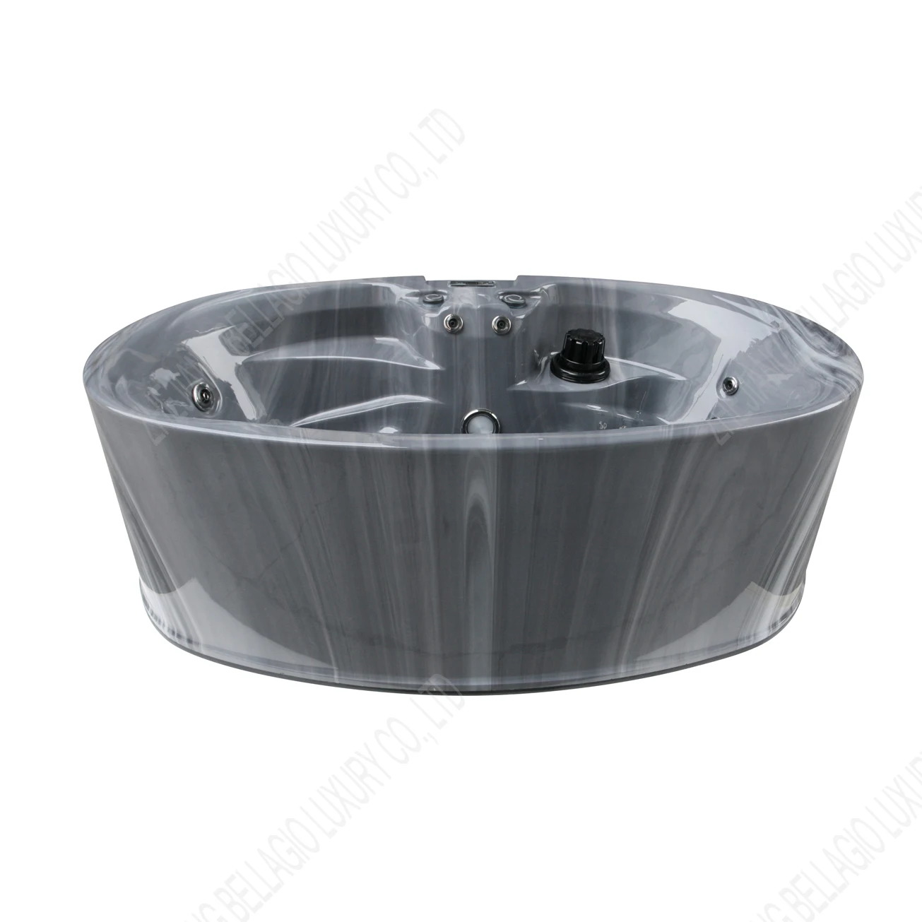 New 2-Person Portable Outdoor Grey Spa Tubs Hot tub with Gecko Control Panel Whirlpool Bathtubs & Whirlpools