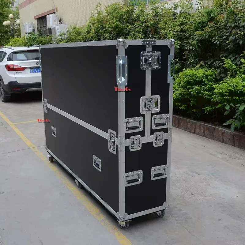 Custom ATA Road Case Mobile Auto Lifting TV Flight Case for 32''-85'' TV LCD With Electric Lift