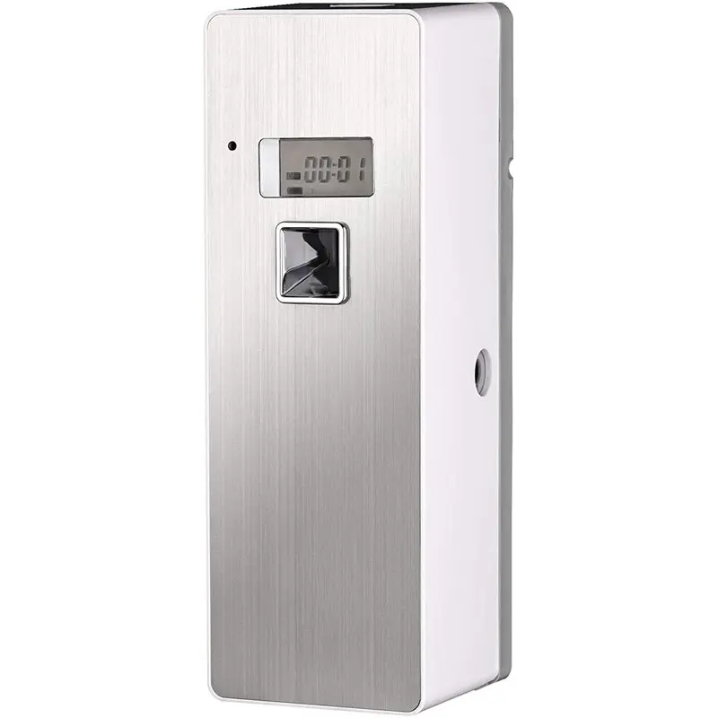 AD24 3X Free Standing Wall-Mounted Home Odor Neutralizing Automatic Air Freshener Fragrance Aerosol Spray Dispenser Silver