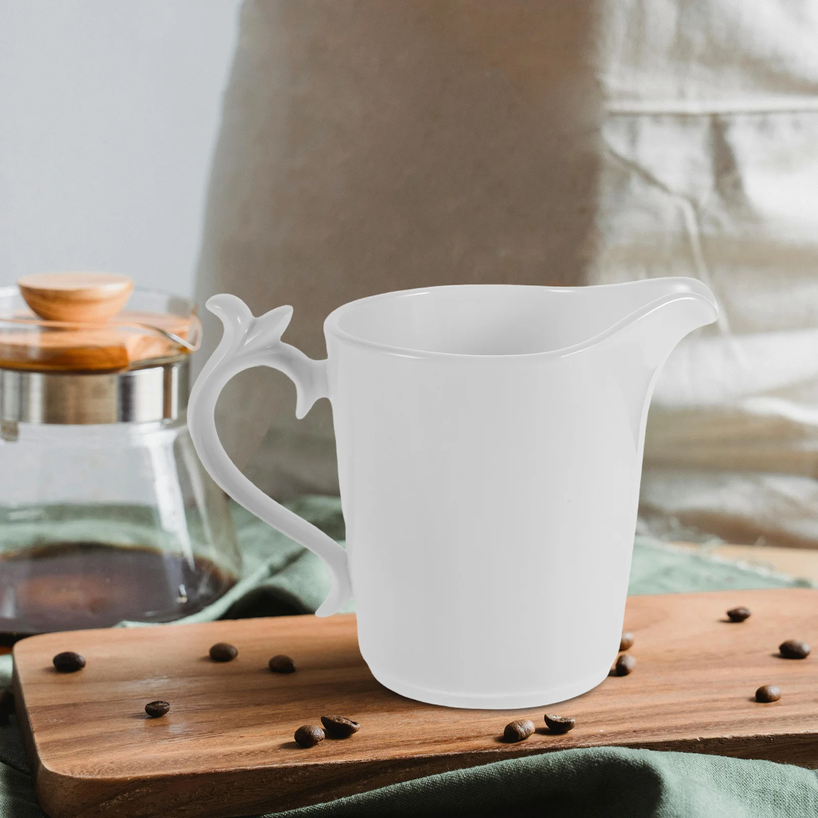 

European Vintage Ceramic Milk Jug 260ml Milk Frothing Pitcher Latte Art Coffee Creamer Syrup Dispenser Espresso Pitcher