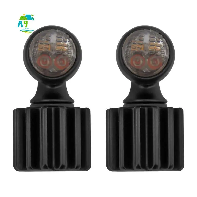 A09E-Motorcycle Turn Signals Mini Blinkers LED Running Brake Lamp Universal For Touring Softail Sportster Dyna