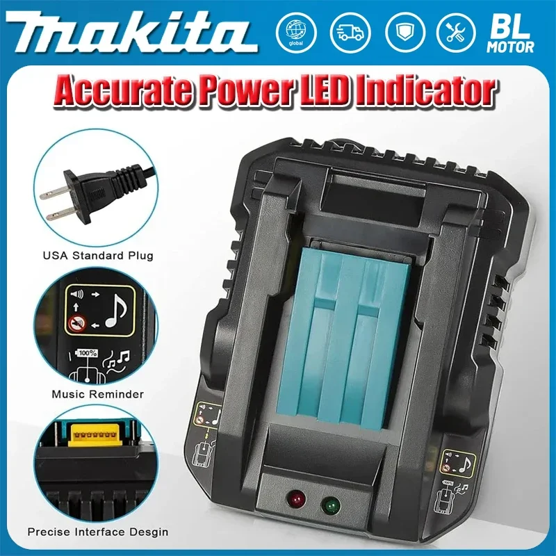 

Зарядное устройство Makita DC18RC 18В для аккумуляторов Li-ion 3/4А, для инструментов Makita Bl1830 Bl1430 14.4В 18В, с вилкой EU/US