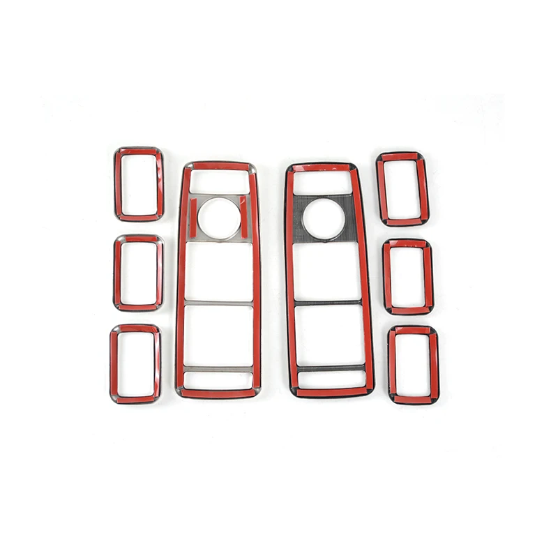 زجاج نافذة السيارة رفع لوحة أزرار الإطار الفولاذ المقاوم للصدأ ملصق لمرسيدس بنز ABC E G CLA CLS GLE GLA GLK ML GL الفئة #6