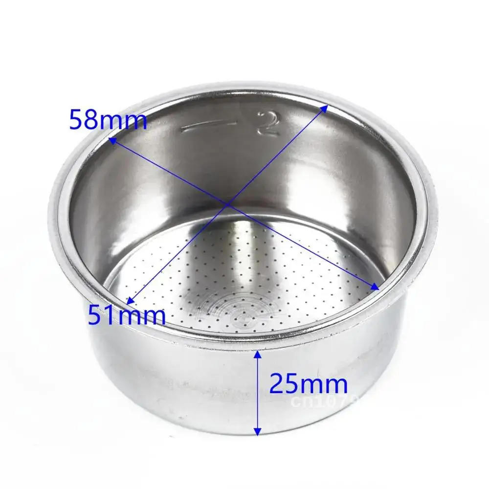 

Kitchen Accessories Coffee Products Filter Cup 51mm Non Pressurized Filter Basket For Breville Delonghi Krups Coffee Filter