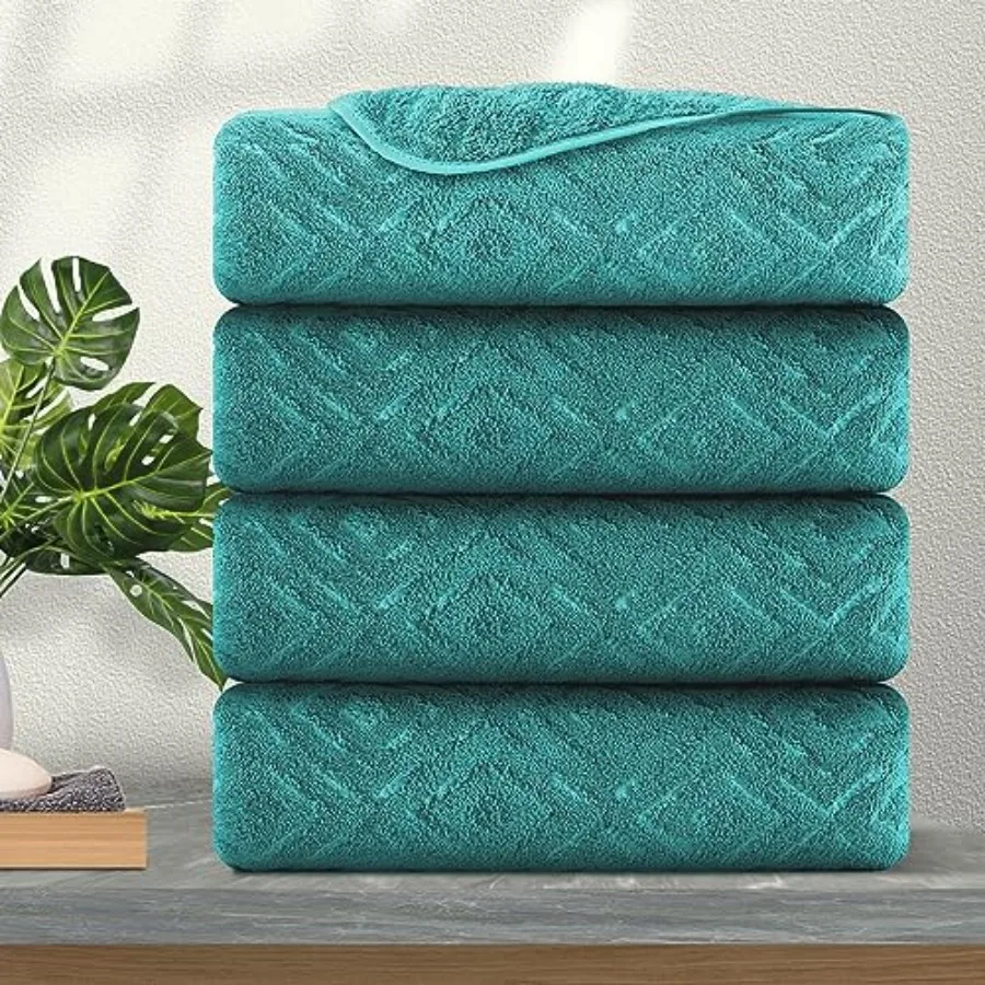 

4 Pack Large Bath Towels Set 35"x70" Oversized Bath Sheet Chair Towels 600 GSM Ultra Soft and Absorbent Towels for Bathroom Qui