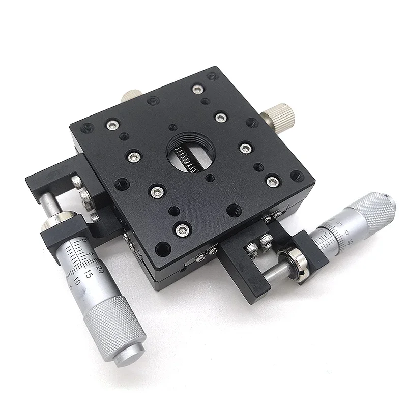 

XY axis two-axis cross slide manual displacement precision fine-tuning optical mobile platform LY40/60/80/125-L