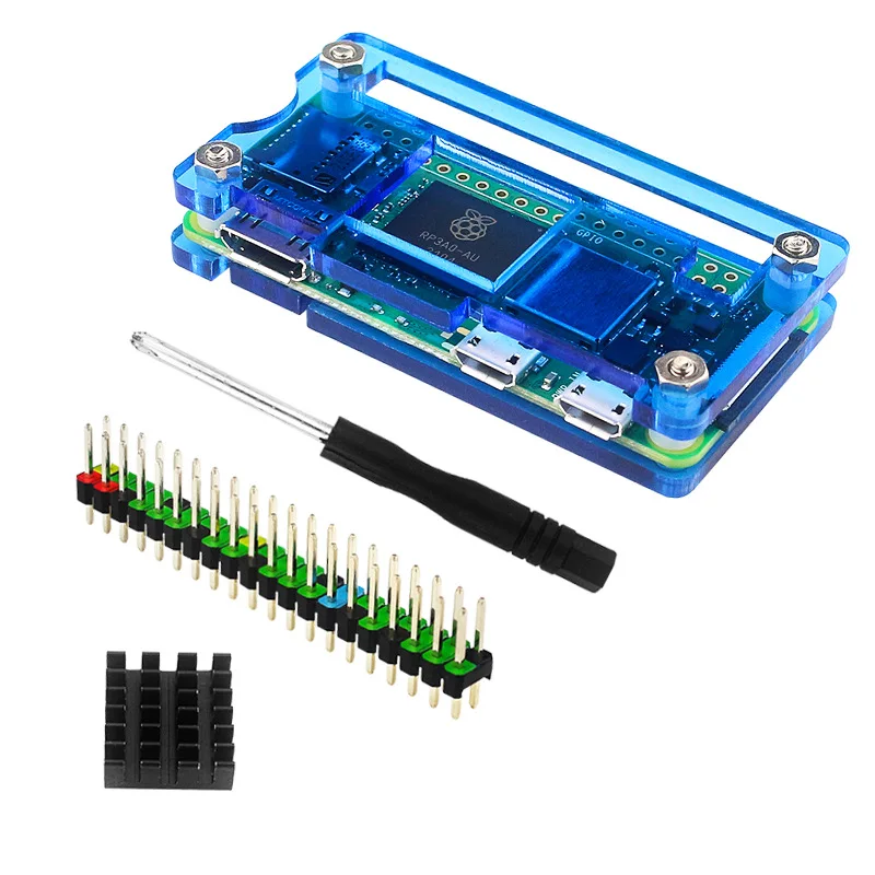 Raspberry Pi Zero 0 W 2W transparent Case with Pin Header Screwdriver Passive Cooling Enclosure Raspberry Pi case