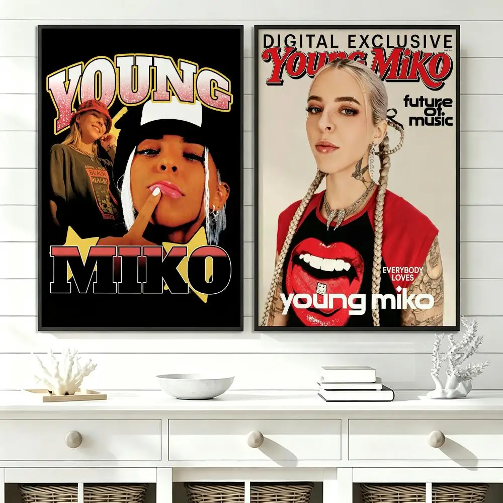 music Young Miko Poster Poster HD Trendy SelfAdhesive Wall Art Print For Living Room Bedroom Dorm Office Home Gift