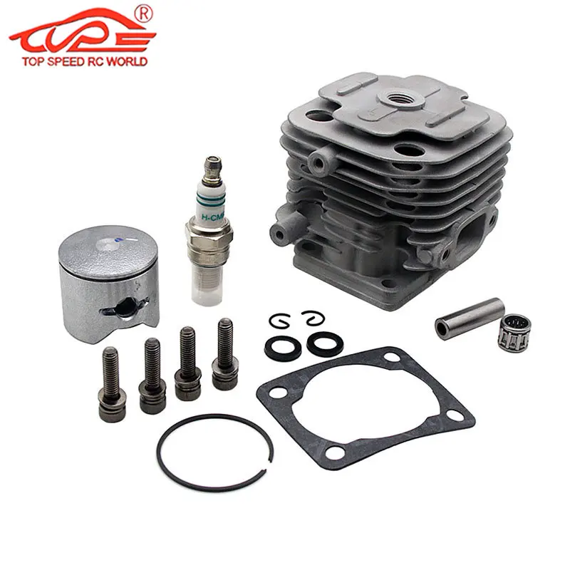 Upgrade 26CC 4 Hole Casting Cylinder Kit for Zenoah CY Rovan TSRC XJM Engine for 1/5 Rc HPI Rofun KM Baja Losi FG Goped RedCat