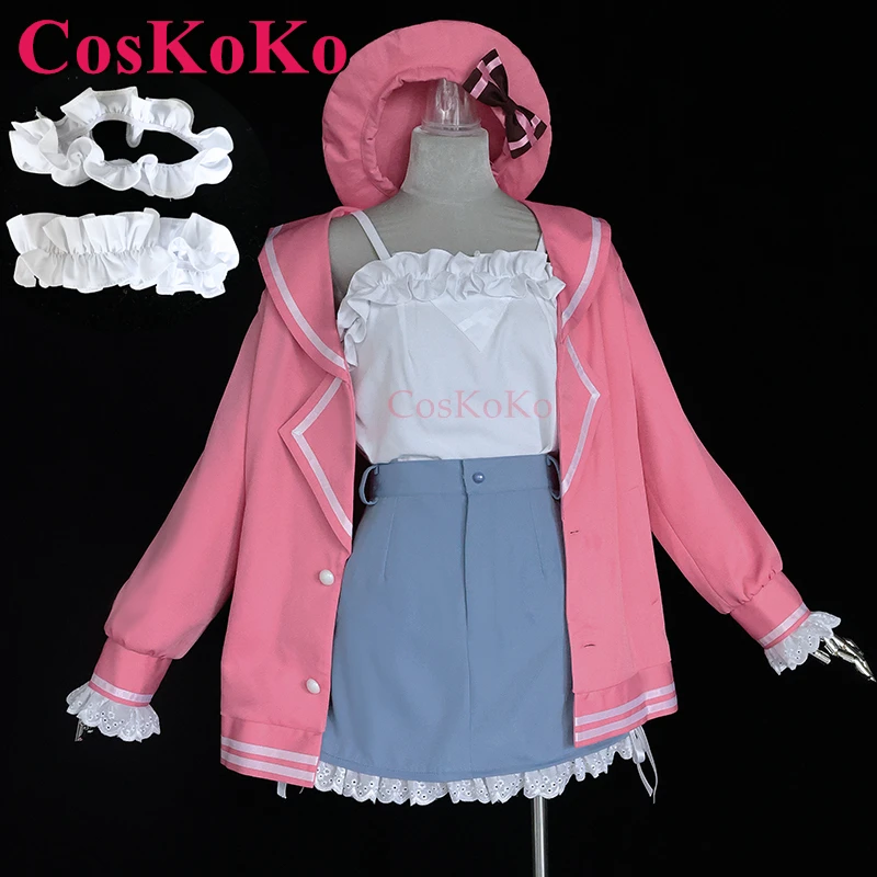 CosKoKo Asagi Mutsuki Cosplay Game Blue Archive Costume Sweet Lovely Outfit Daily Wear Halloween Party Role Play Clothing S-XL