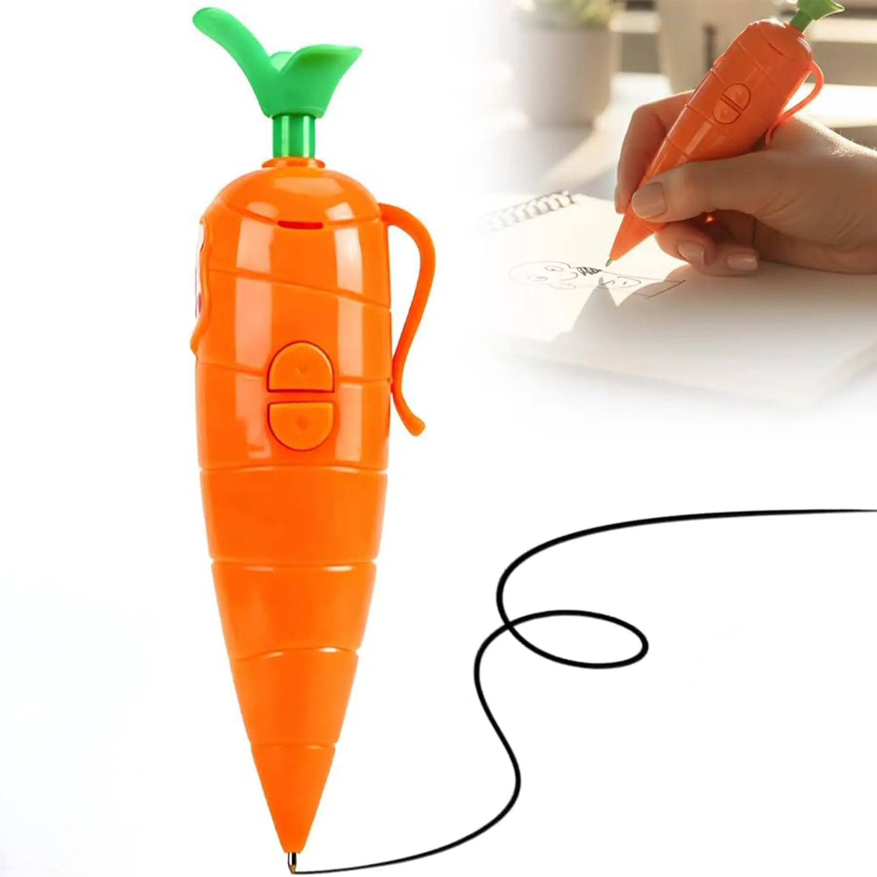 Judy & Nick Carrot Voice Recorder Electronic Sound Toy Can Write Graffiti Ballpoint Pen Novelty Voice Recorder Pen Gift