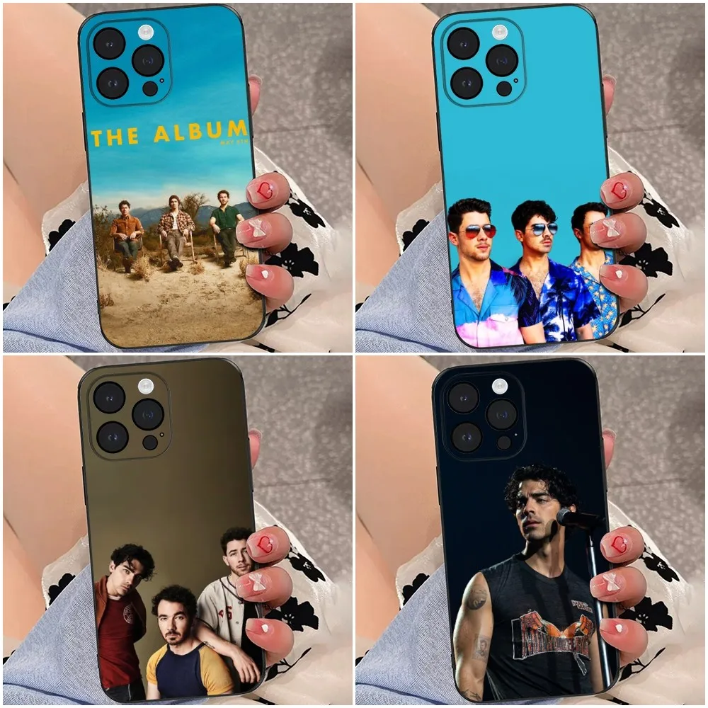 J-Jonas Brothers Phone Case For iPhone 16,15,14,13,12,Pro,Max,11,7,8,Plus,XR,XS Max Shockproof Silicone Soft Shell