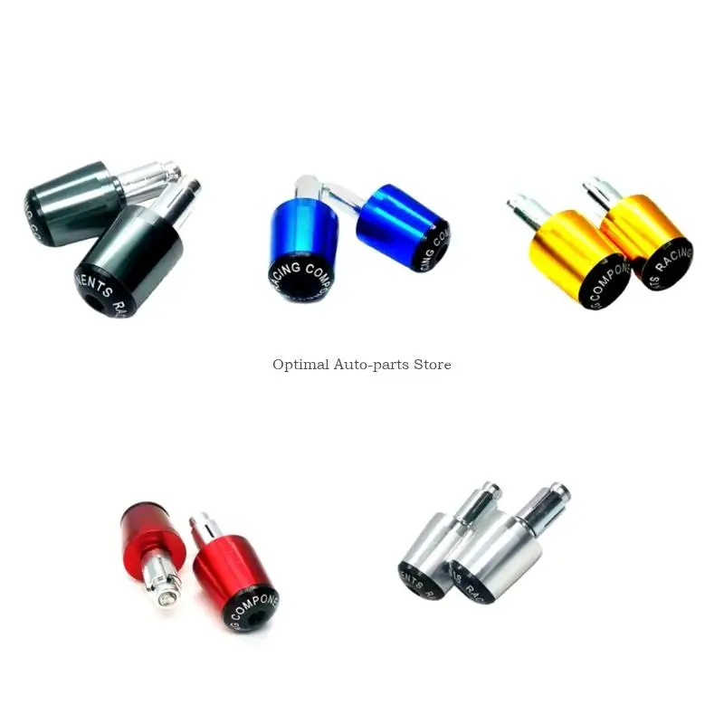 

Пара торцевых заглушек на руль мотоцикла с улучшенным сцеплением, универсальные высокопрочные аксессуары для руля мотоцикла