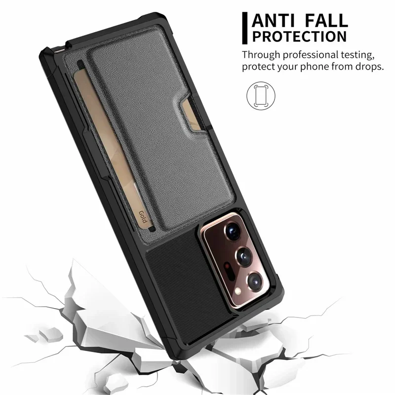 Magnetic Leather Card Pocket Case for Samsung Galaxy S23 S24 Ultra S22 S21 FE S20 Plus Cell Phone Accessories Cases