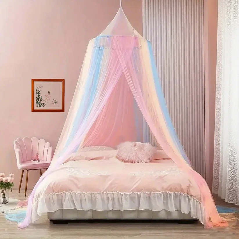 Palace Style Dome Shaped Mosquito Net, Indoor Ceiling Mosquito Prevention, No Installation Of Mosquito Net
