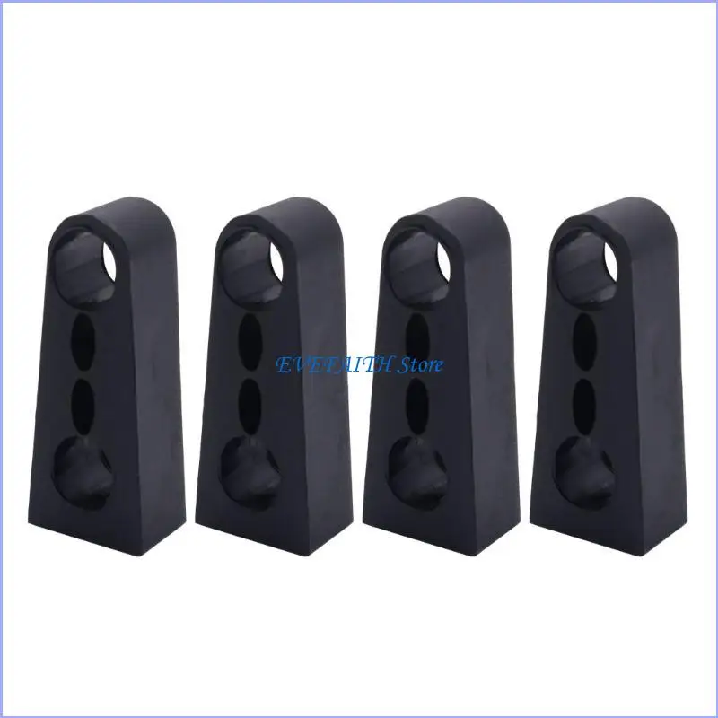 

124B 4Pcs/Set Car Door Lock Sound Deadener Damper Buffer Deaf Seal Buffer