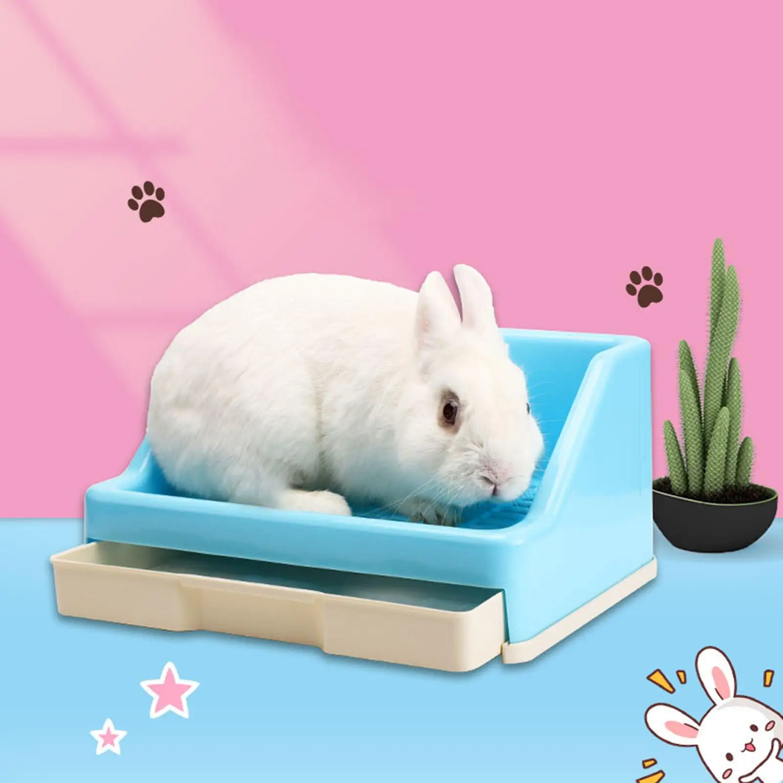 

Rabbit Litter Box Pet Toilet Corner Litter Box Cage Potty for Ferret Bunny for Small Animals/rabbit/Rat/Guinea Pig /Ferret/Cats