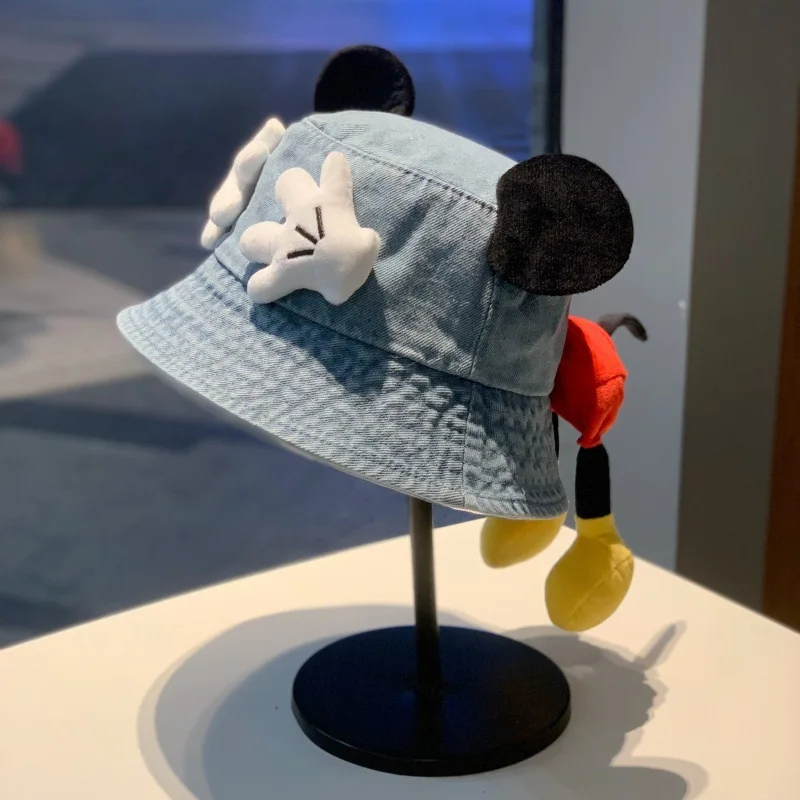 Men's And Women's Cartoon Fisherman Caps Cute Ears And Palms Butt Fashionable Tidal Current Versatile Basin Hats