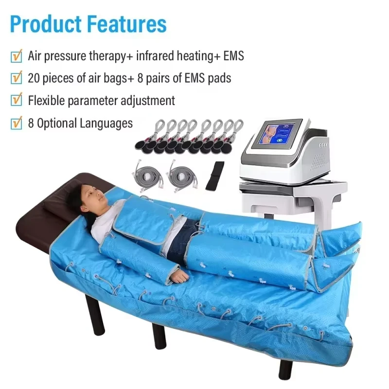 3 in 1 Lymphatic Drainage Machine Far infrared EMS Air Pressure Pressotherapy Body Massage Lymph Drainage Machine 2025  1