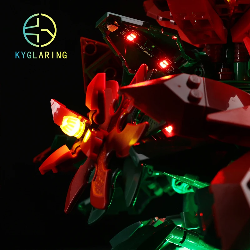 Kyglaring Light Kit For 10370 Poinsettia Building Blocks LED Kit Toys (NOT Include the Model)