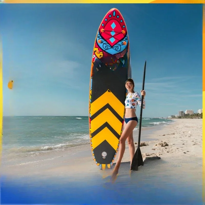 Lengthened and widened 350-380cm surfboard, inflatable sup board pulp board