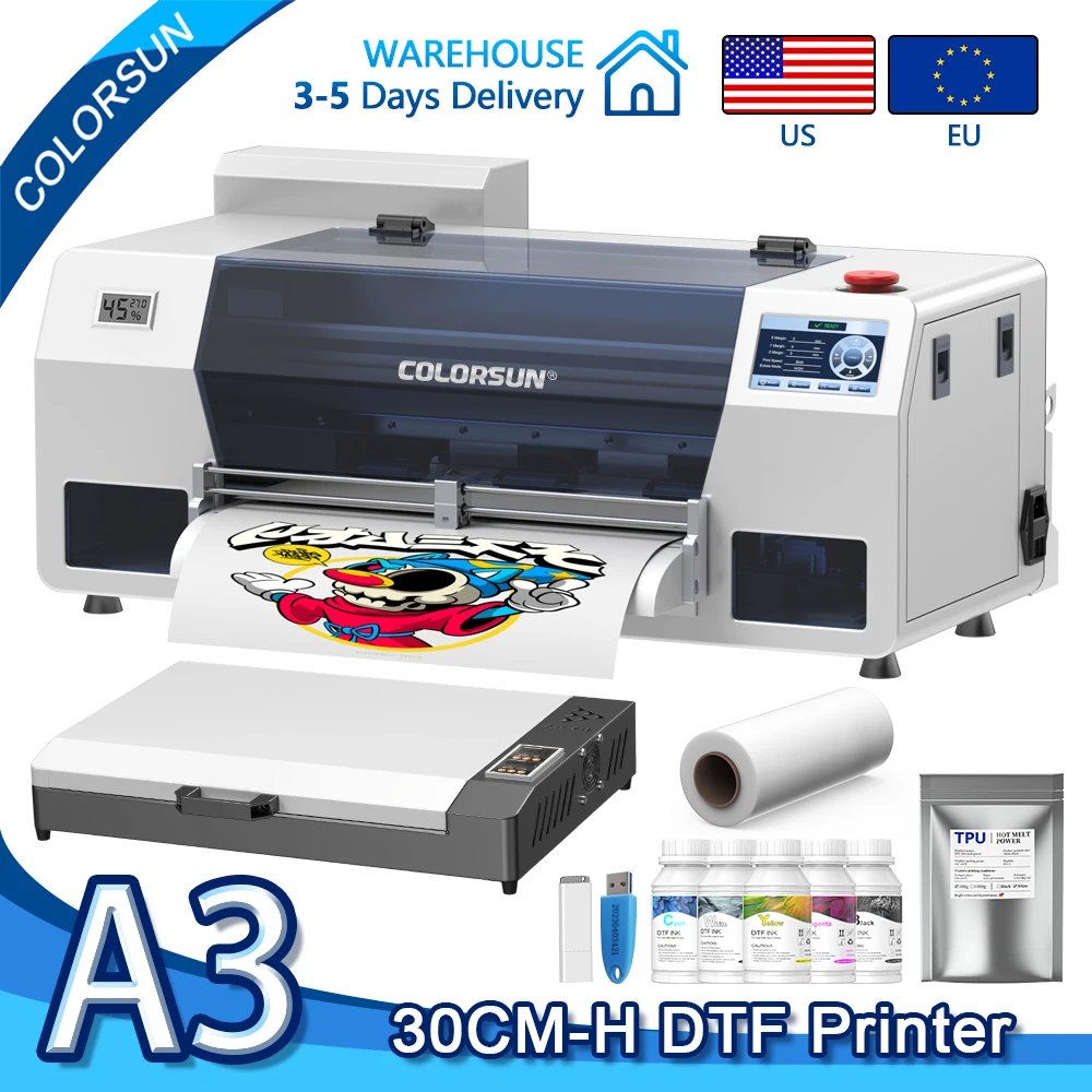 DTF Printer XP600 A3 for T-Shirts Hoodies