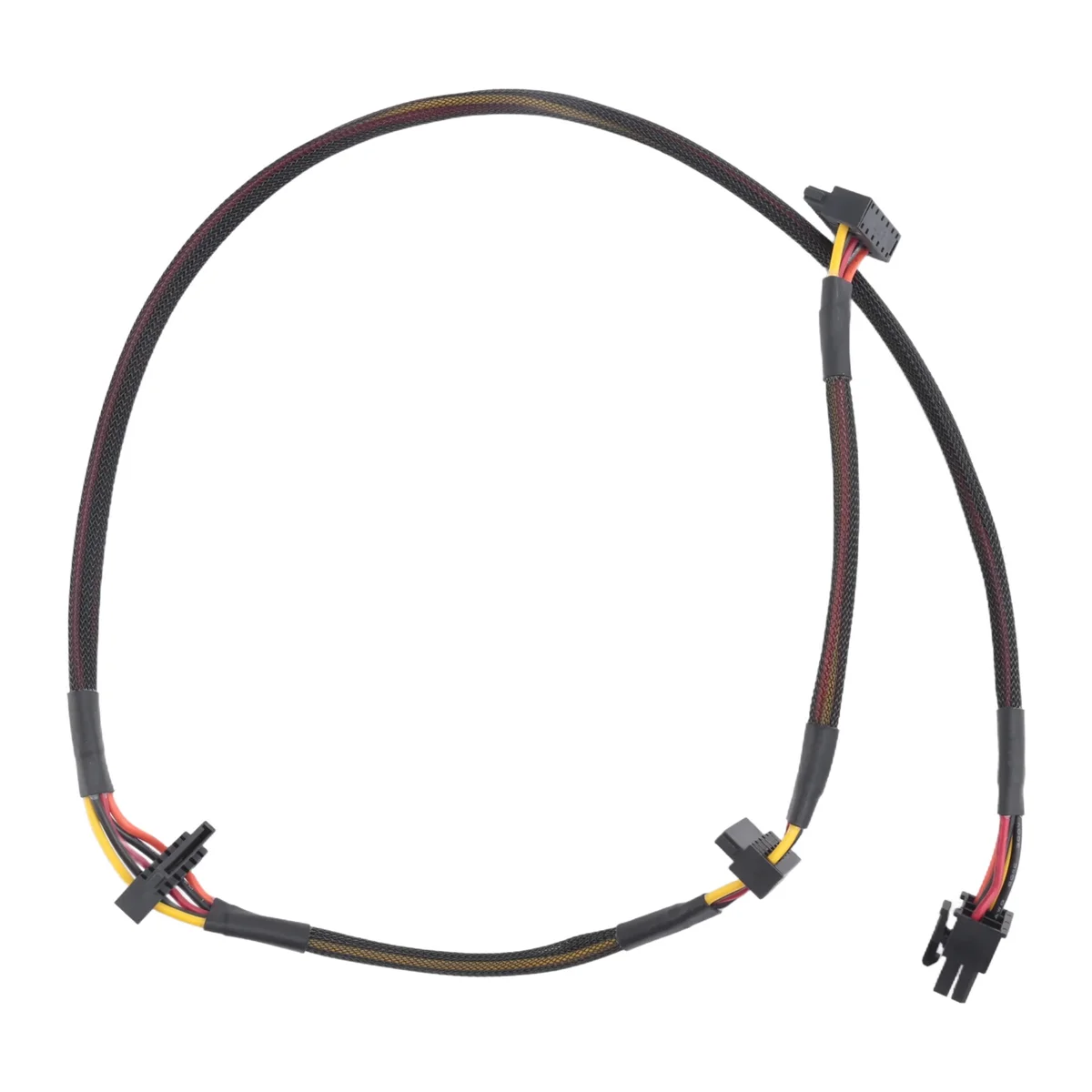 T88C Modular PSU 6Pin to 3-Port SATA Power Cable 18AWG Wire 80cm for NP ECO Series